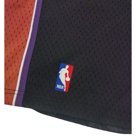 Hardwood Classics Utah Jazz NBA Basketball Mesh Shorts Black & Orange LG(14/16). - Picture 8 of 8